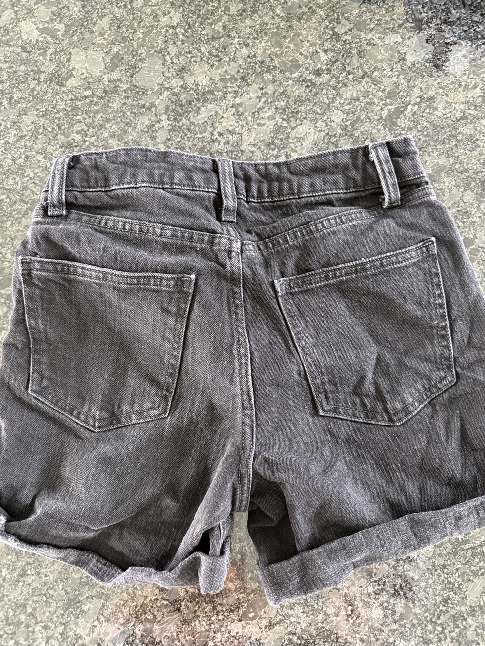 Arizona Jean Company Black Rolled-Hem High Rise MIDI Denim Shorts - Women's - Picture 3 of 7